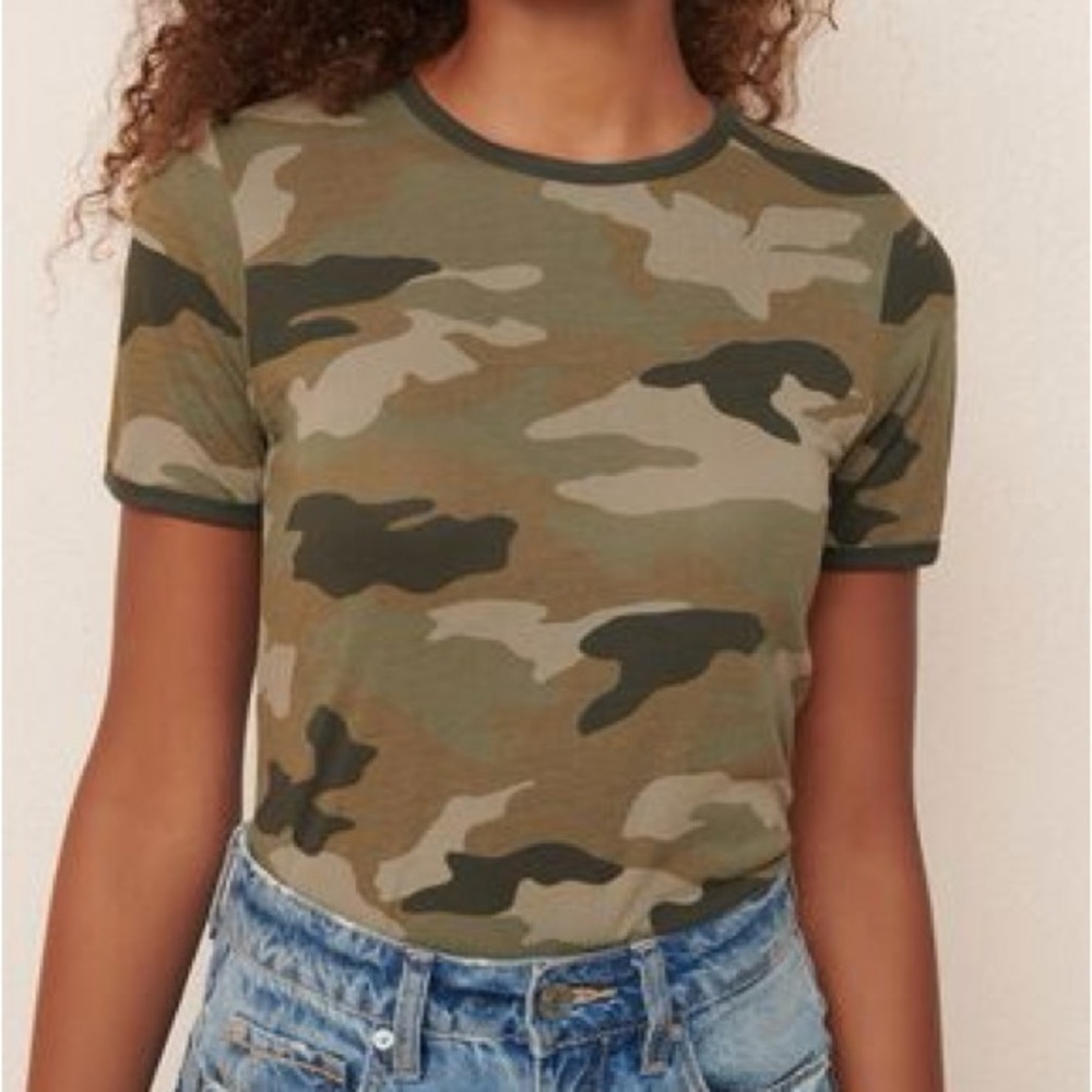GARAGE | Camouflage Short Sleeve Top Size Small